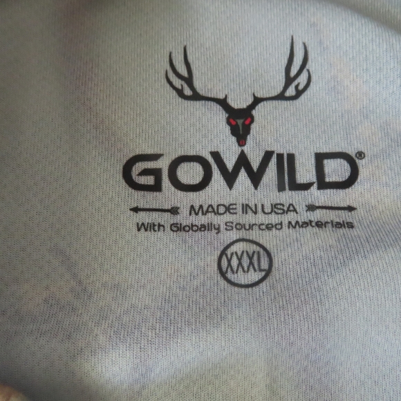 Go Wild Camo Shirt Mens 3XL Long Sleeve Base Layer Inertia Crew rockstar Hunting - Picture 5 of 6